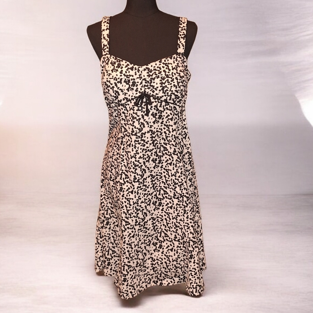 Black and White Patterned Dress